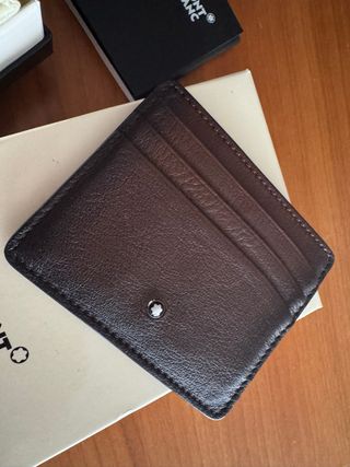 Tarjetero Montblanc Marrón - 6 Tarjetas