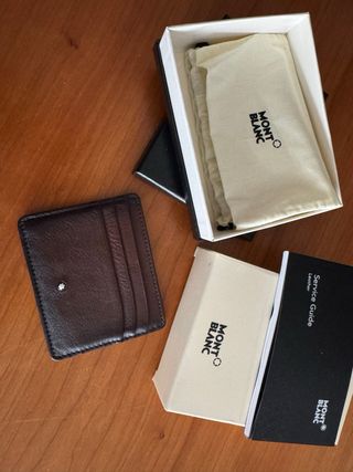 Tarjetero Montblanc Marrón - 6 Tarjetas