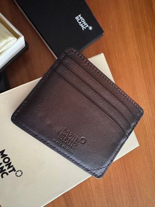 Tarjetero Montblanc Marrón - 6 Tarjetas