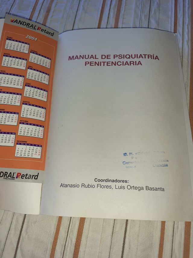Manual de Psiquiatría Penitenciaria 2002