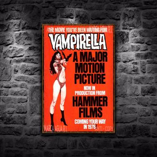 PLACA METALICA VAMPIRELLA COMIC CARTEL DECORATIVO