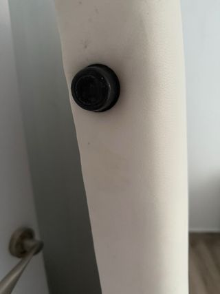 Cabecero cama blanco piel sintética, cama 135cm