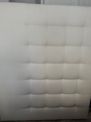Cabecero cama blanco piel sintética, cama 135cm