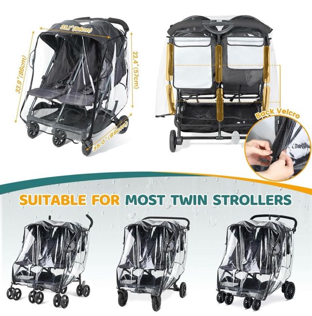 Plastico de lluvia para silla doble