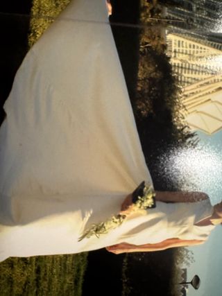 Vestido novia Raimon Bundo blanco roto