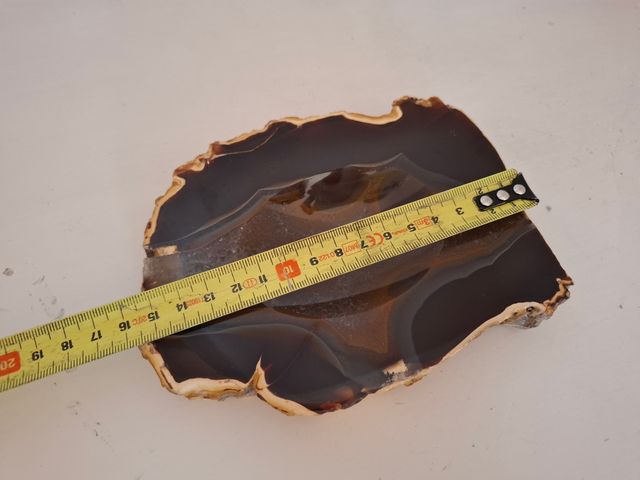 Platillo de ágata marrón