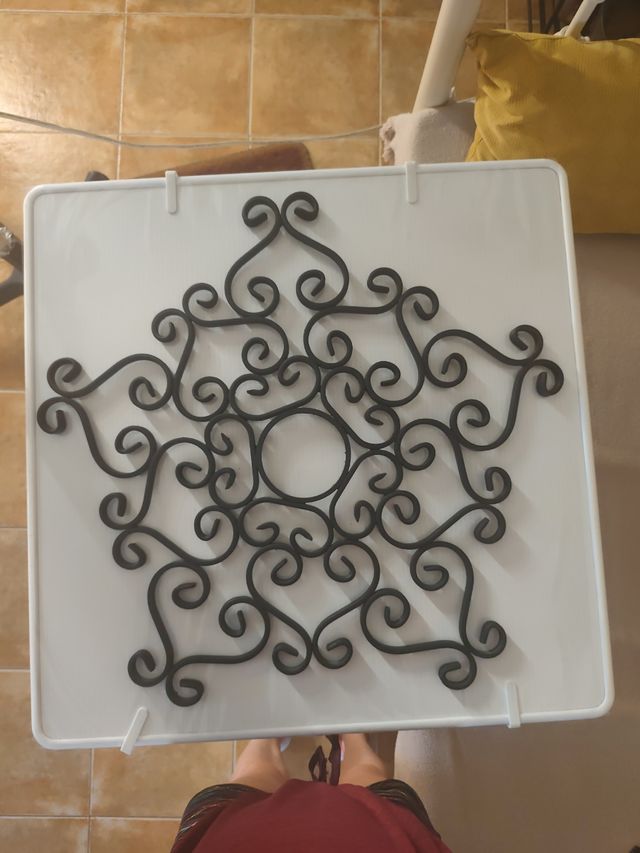 Decoración Pared Metal Negro