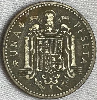 Una Peseta Franco 1947 Estrella 56