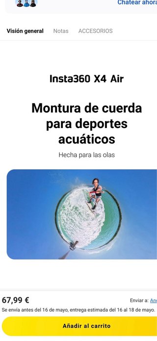 Soporte Insta360 x4- Jaula cámara en las líneas