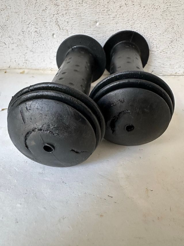 Puños bici vintage negros