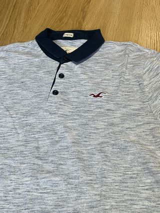Polo Hollister gris talla S