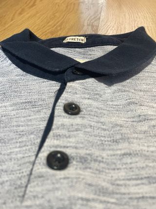 Polo Hollister gris talla S