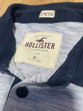 Polo Hollister gris talla S