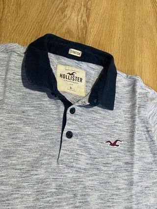 Polo Hollister gris talla S
