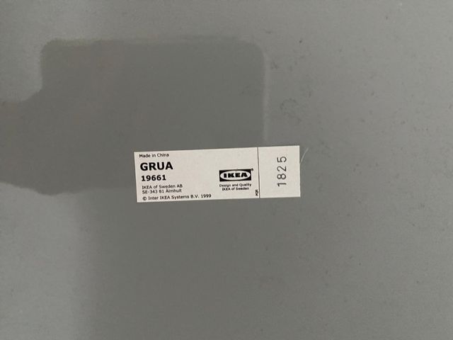 Espejo IKEA GRUA negro
