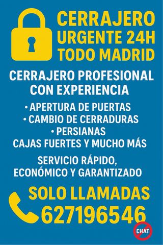 CERRAJERO URGENTE 24H