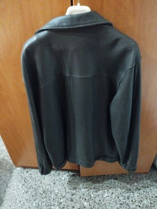 Chaqueta cuero marrón hombre talla 6