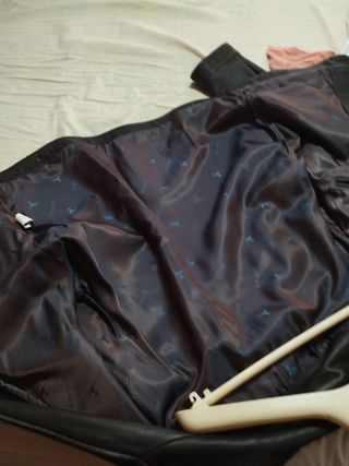 Chaqueta cuero marrón hombre talla 6
