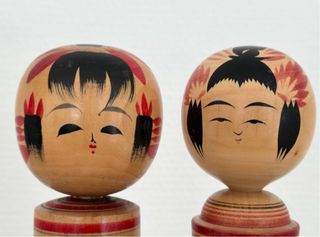5 Bambole Kokeshi Vintage 1960/1970