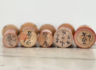 5 Bambole Kokeshi Vintage 1960/1970