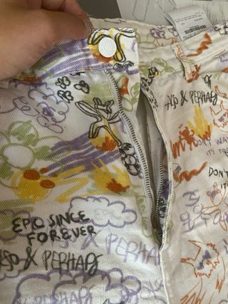 Pantalones vintage dibujos
