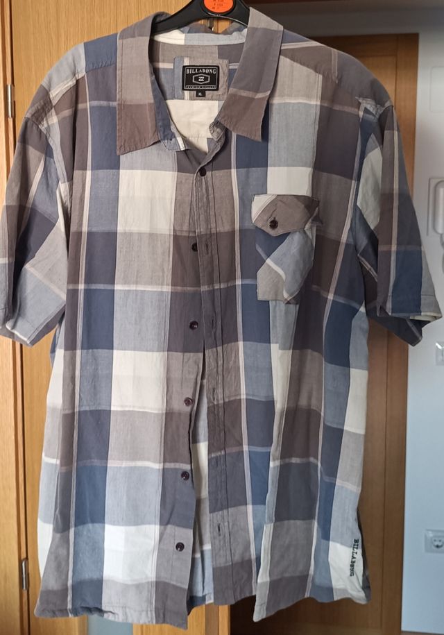 Camisa Billabong XL cuadros multicolor
