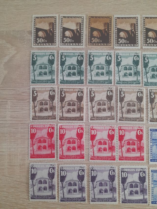 Sellos Huévar - Pro Beneficencia y guerra civil