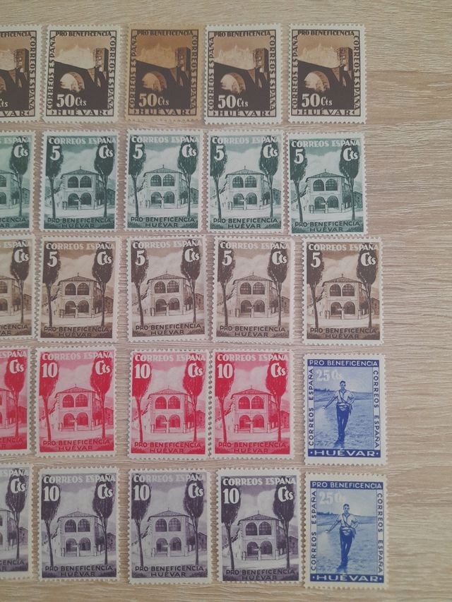Sellos Huévar - Pro Beneficencia y guerra civil