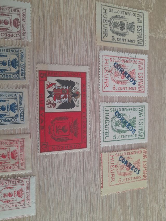 Sellos Huévar - Pro Beneficencia y guerra civil