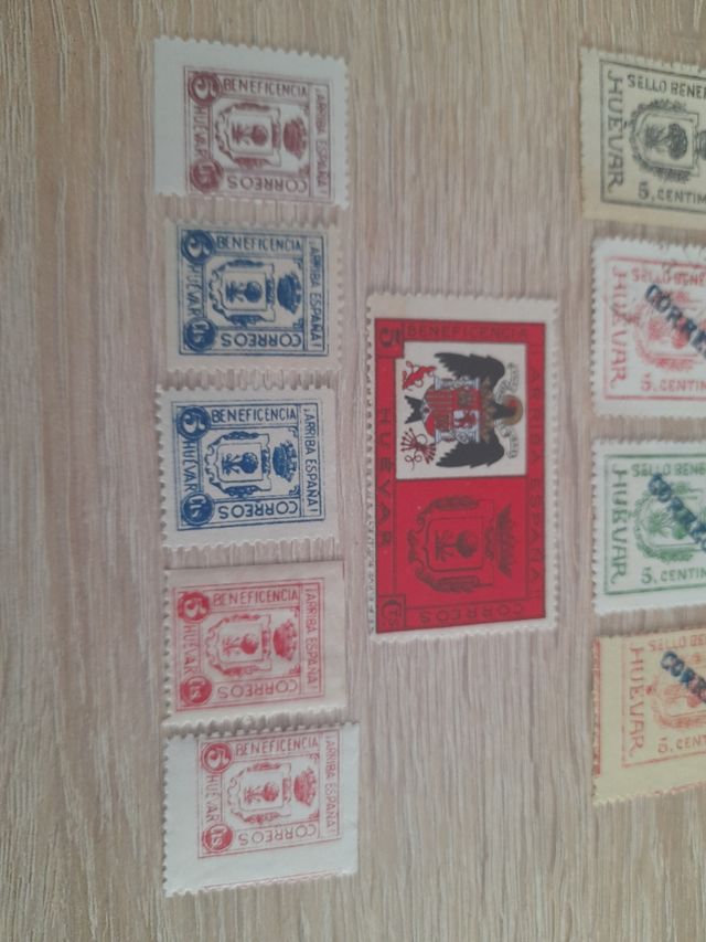 Sellos Huévar - Pro Beneficencia y guerra civil