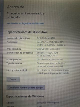 Portátil Toshiba Portegé R600 - Plata