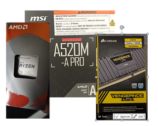 CPU AMD Ryzen + 16GB + Scheda madre