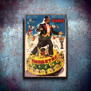 PLACA METALICA CIRCO CARTEL RETRO DECORATIVO METAL