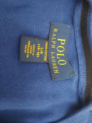 Jersey Ralph Lauren azul - Talla L