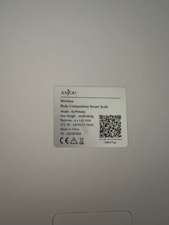 Bilancia pesapersone Anjou