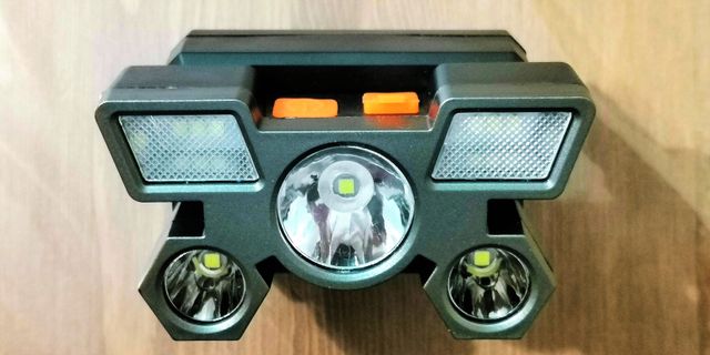 Linterna frontal LED recargable