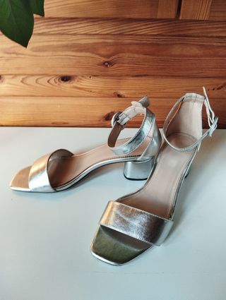 Sandalias Plataforma Plata