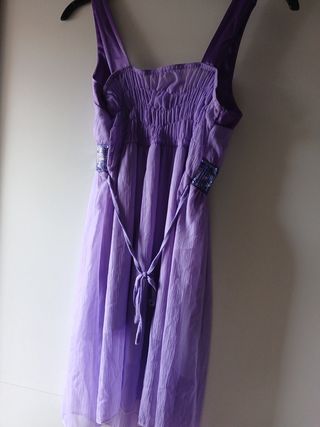 Vestido morado fiesta 