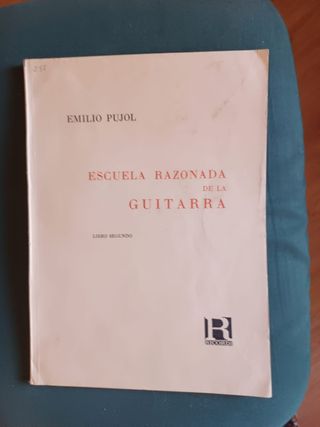 Las partituras de guitarra antiguas.