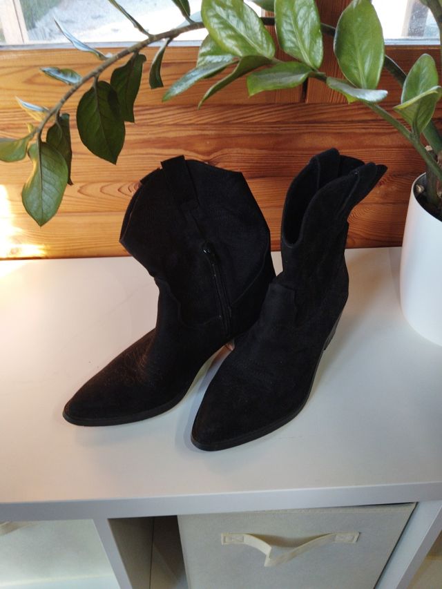 Botines Cowboy negros