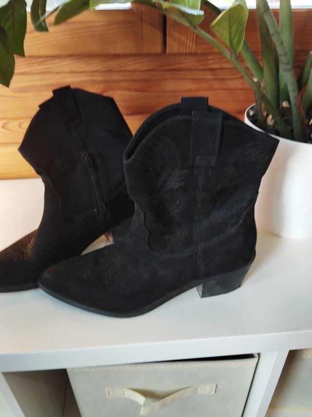 Botines Cowboy negros