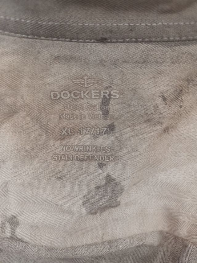 Camisa Dockers XL - Marrom e verde oliva