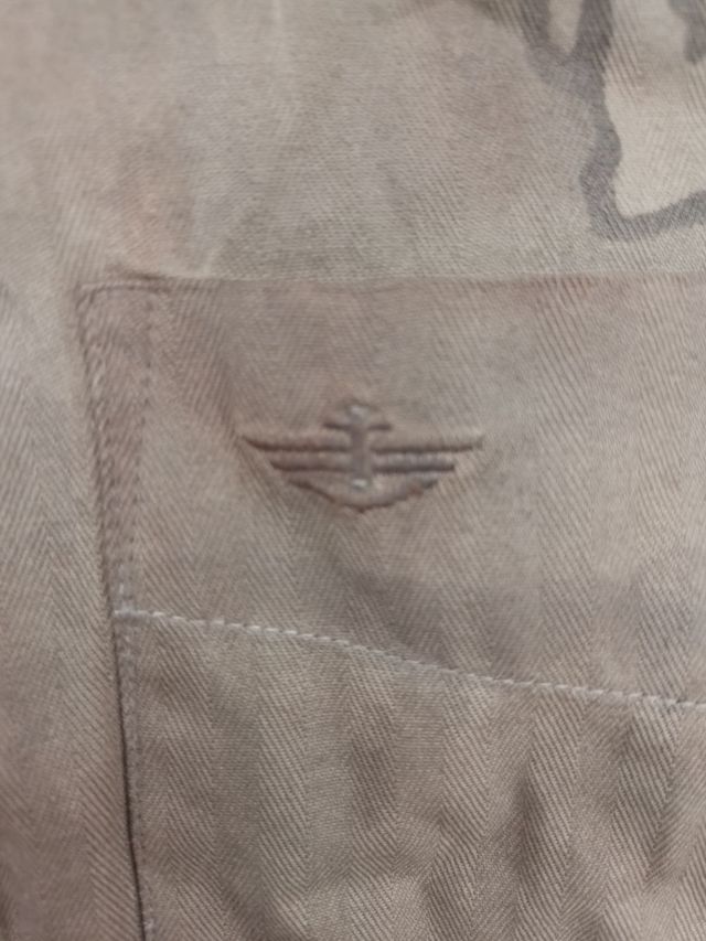 Camisa Dockers XL - Marrom e verde oliva