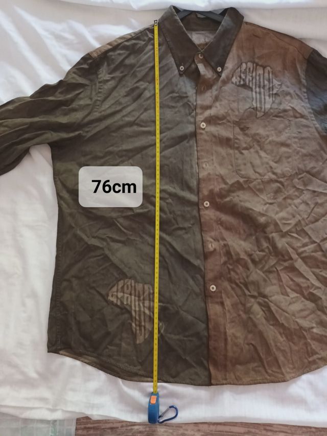 Camisa Dockers XL - Marrom e verde oliva