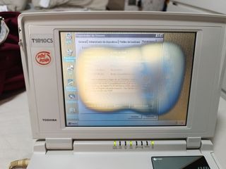 Toshiba T1910CS 486 sx ordenador Portátil antiguo