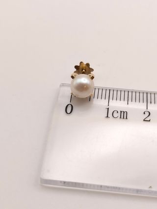 Pendientes oro 18k perla