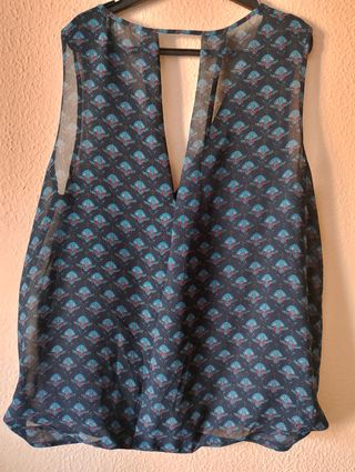 Top / blusa sin mangas / de tirante ancho 