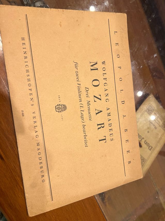 Partiture Mozart - 3 Minuetti