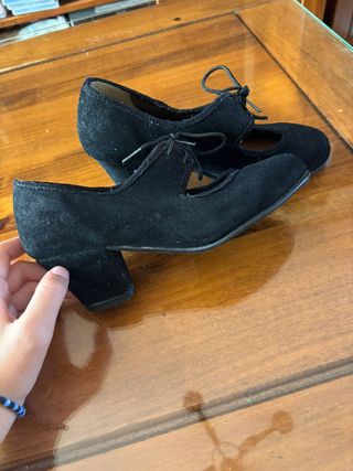 Zapatos flamenco niña - negros - 33