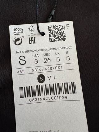 Vestido Stradivarius polipiel negro